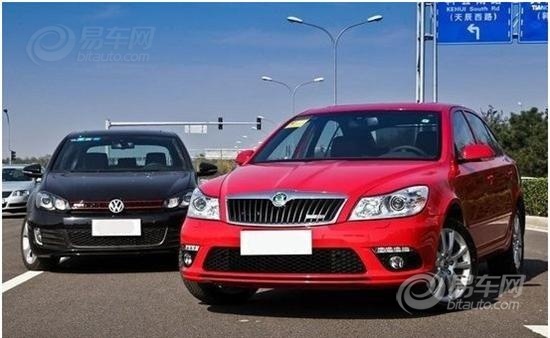 【图文】大众轿跑两兄弟 斯柯达rs 高尔夫gti