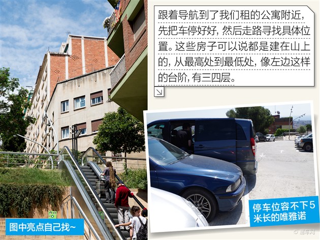 抵达巴塞罗那 租车并入住公寓式酒店