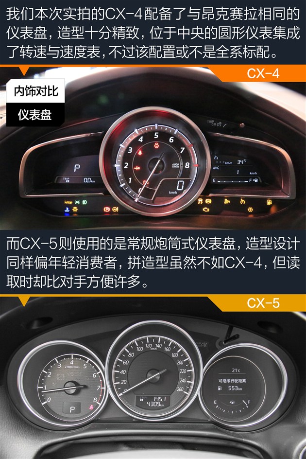 马自达cx-4对比cx-5 cx-4配置更丰富