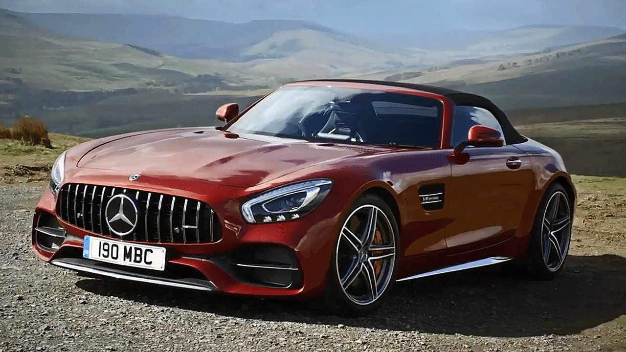 2018款奔驰amggtc敞篷跑车性能展示