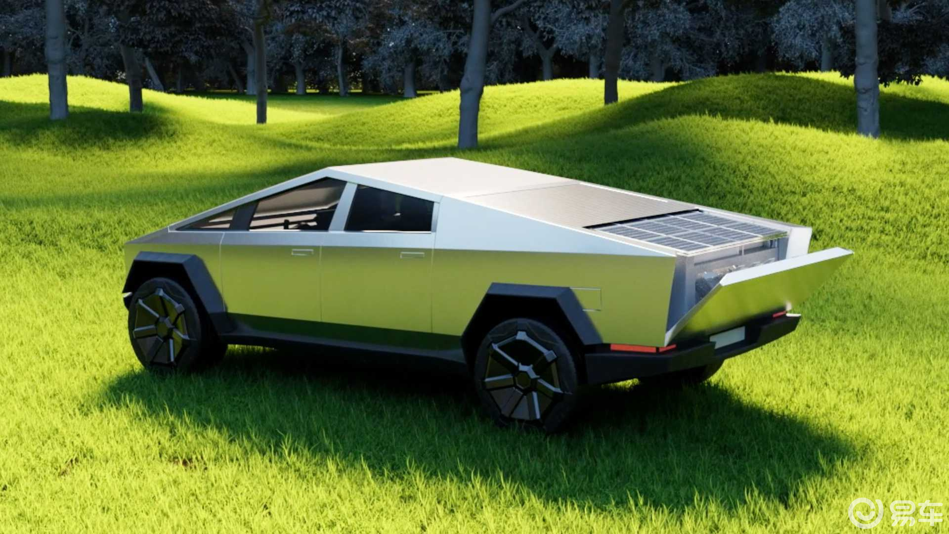 非常科幻!特斯拉cybertruck露营版渲染图发布