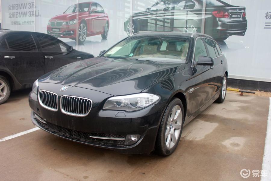 【宝马5系2011款530i旅行车侧前45度车头向左水平汽车图片-汽车图片