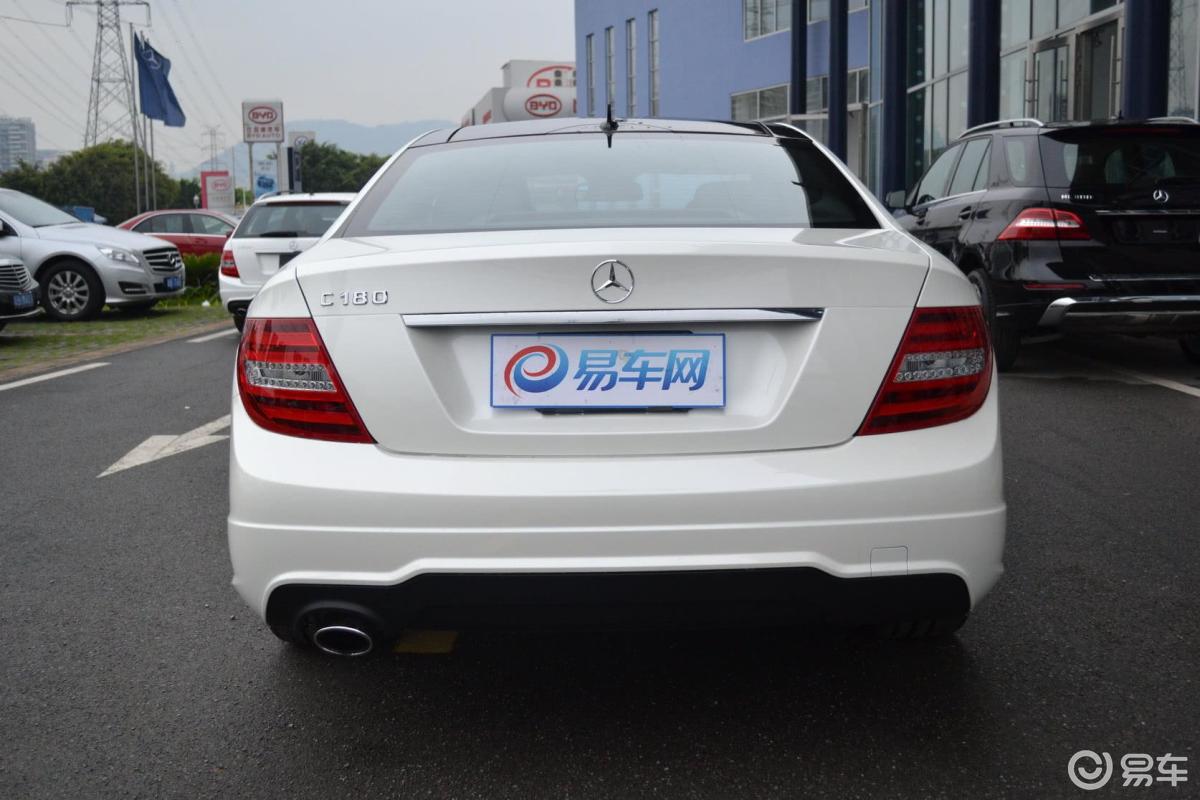 【奔驰c级(进口)2013款c180 轿跑版侧后45度车头向右水平汽车图片