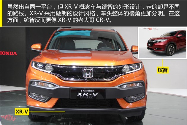 图解东风本田xr-v概念车 新锐时尚小suv