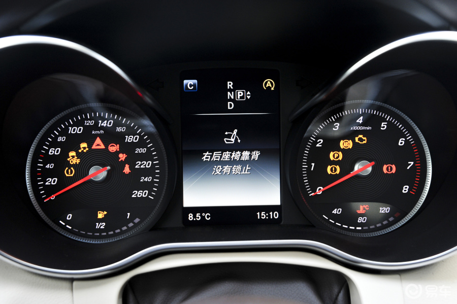 【奔驰c级2015款c 180 l仪表盘背光显示汽车图片-汽车图片大全】-易车