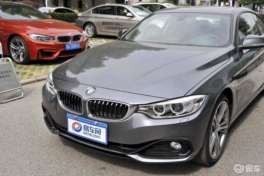【宝马4系2014款双门轿跑车 435i xdrive 风尚设计套装车头局部汽车