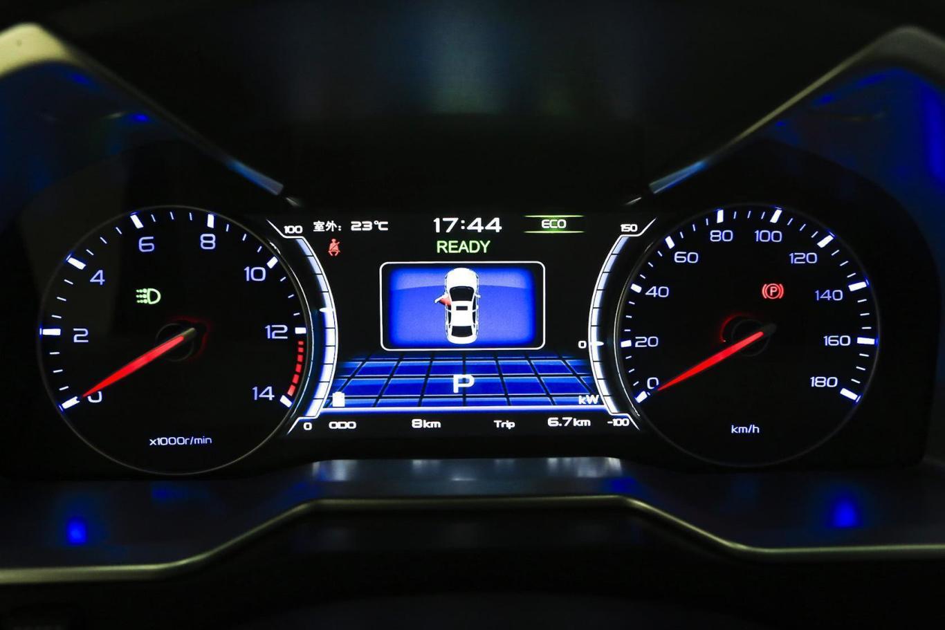 【帝豪ev精英版仪表盘背光显示图片-汽车图片大全】-易车