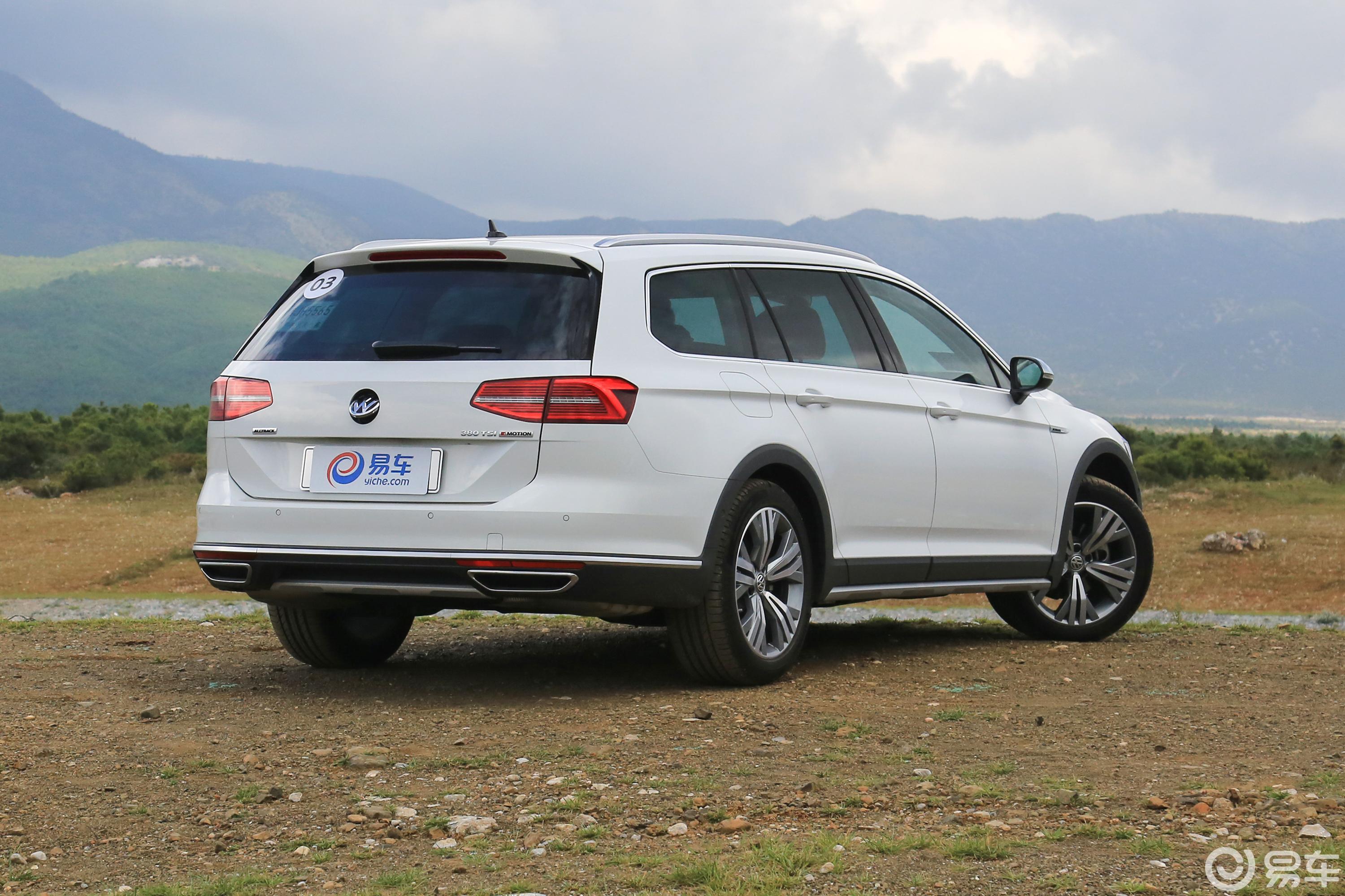 【蔚揽2018款380tsi 四驱 纵行版侧后45度车头向右水平汽车图片-汽车