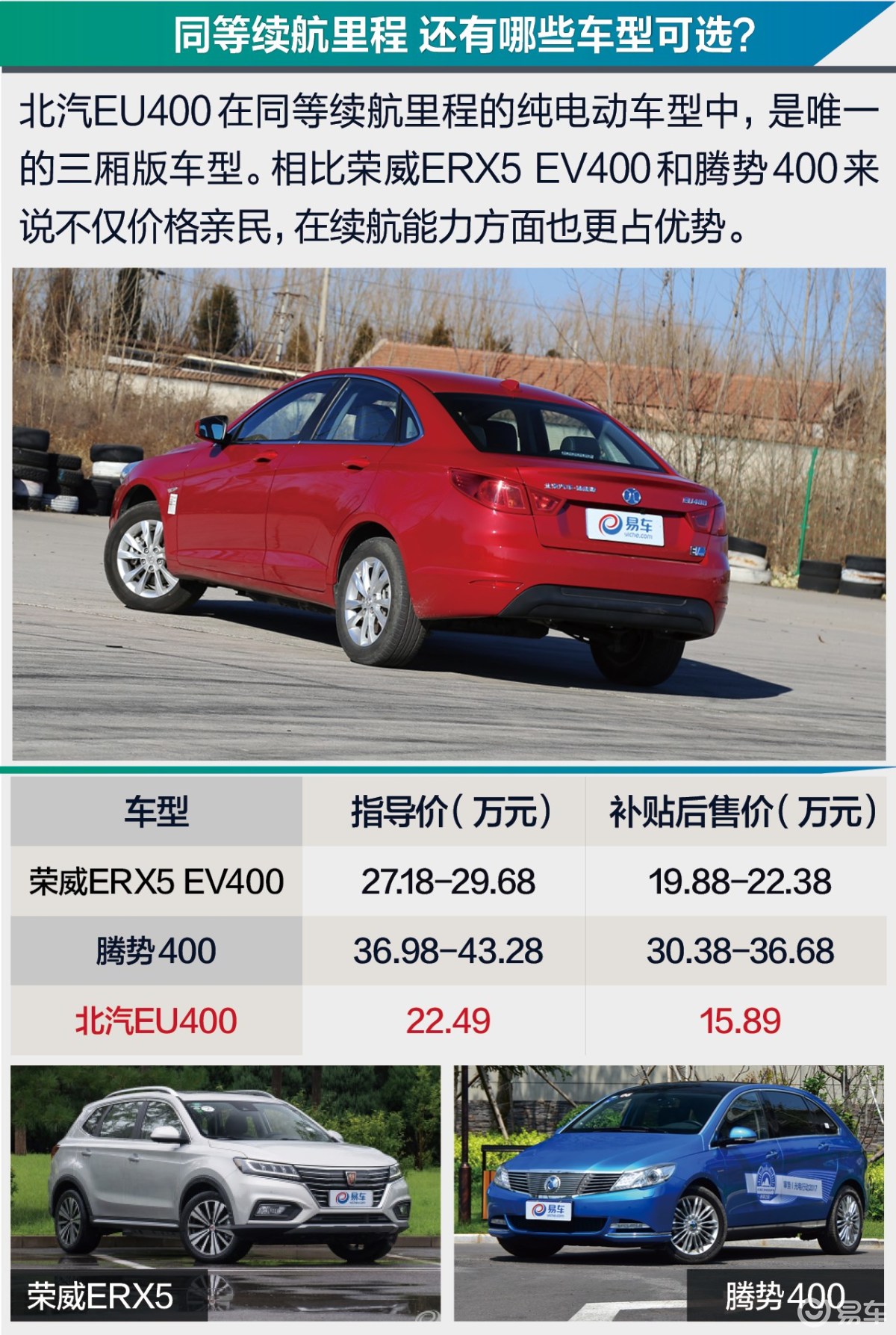 【北汽新能源eu2017款eu400 乐享版汽车图片-汽车图片大全】-易车