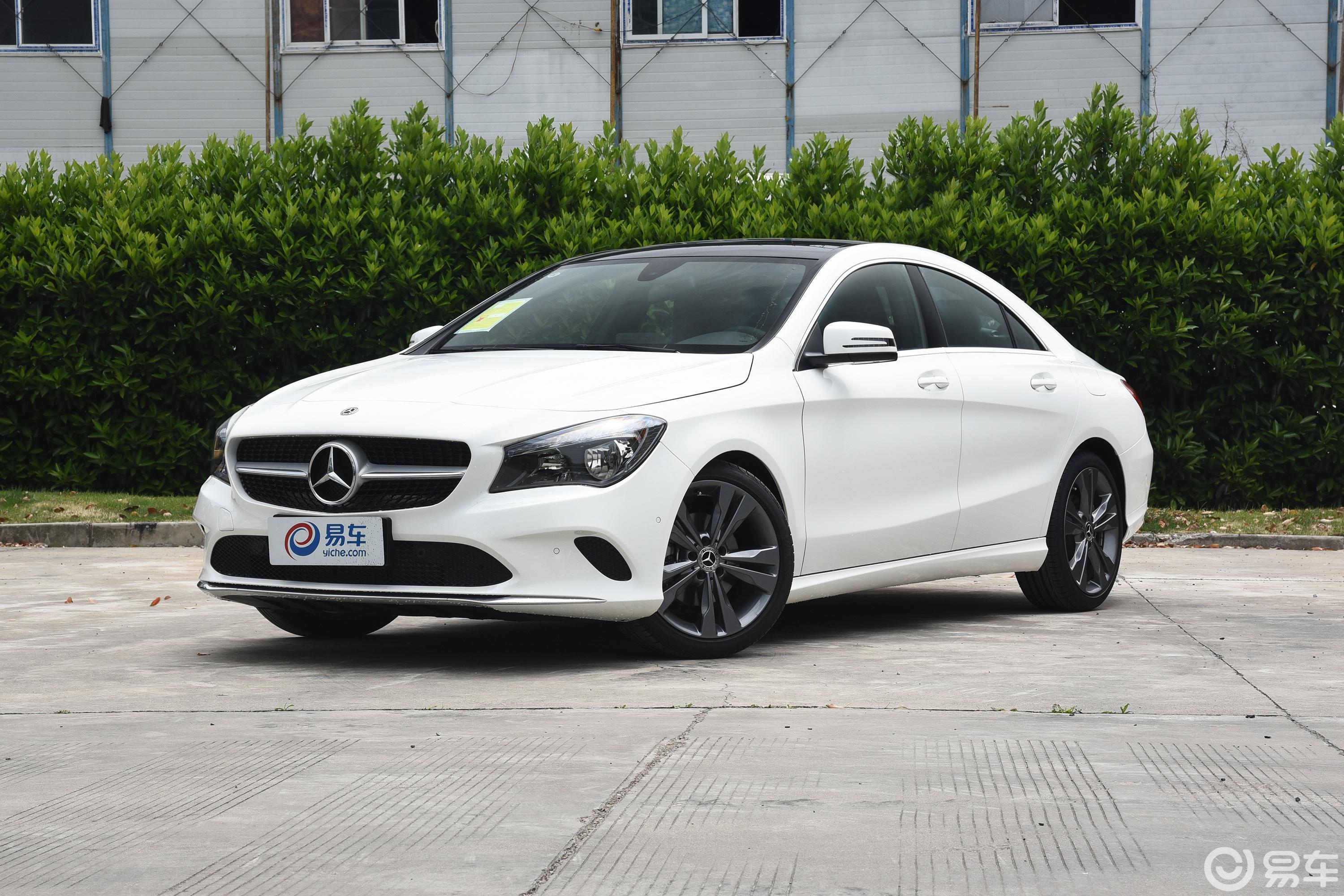 【奔驰cla级2018款cla 200 动感版侧前45度车头向左水平汽车图片-汽车