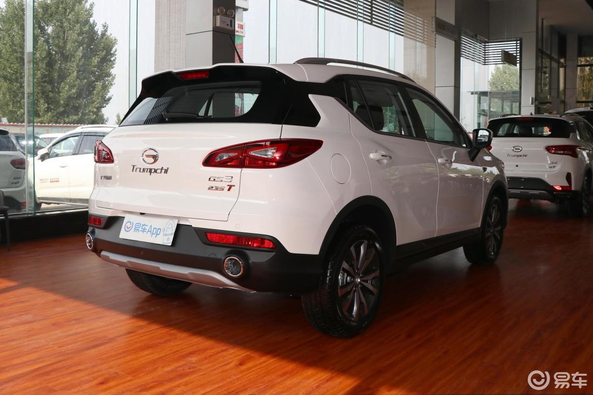 【传祺gs32019款235t 双离合 精英版侧后45度车头向右水平汽车图片