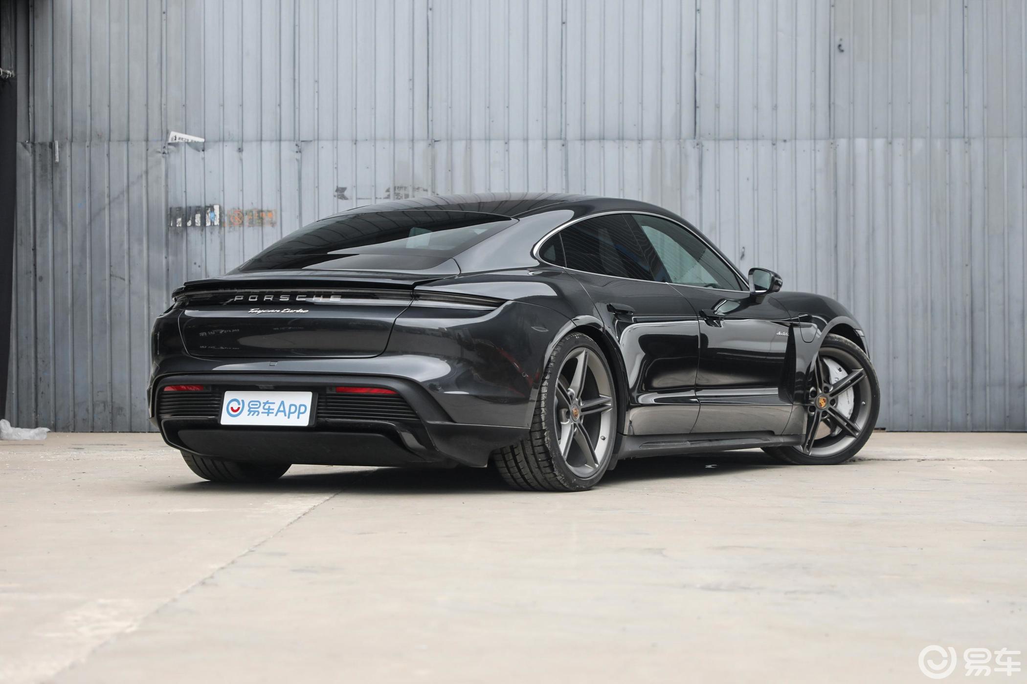 【taycan2020款taycan turbo侧后45度车头向右水平汽车图片-汽车图片