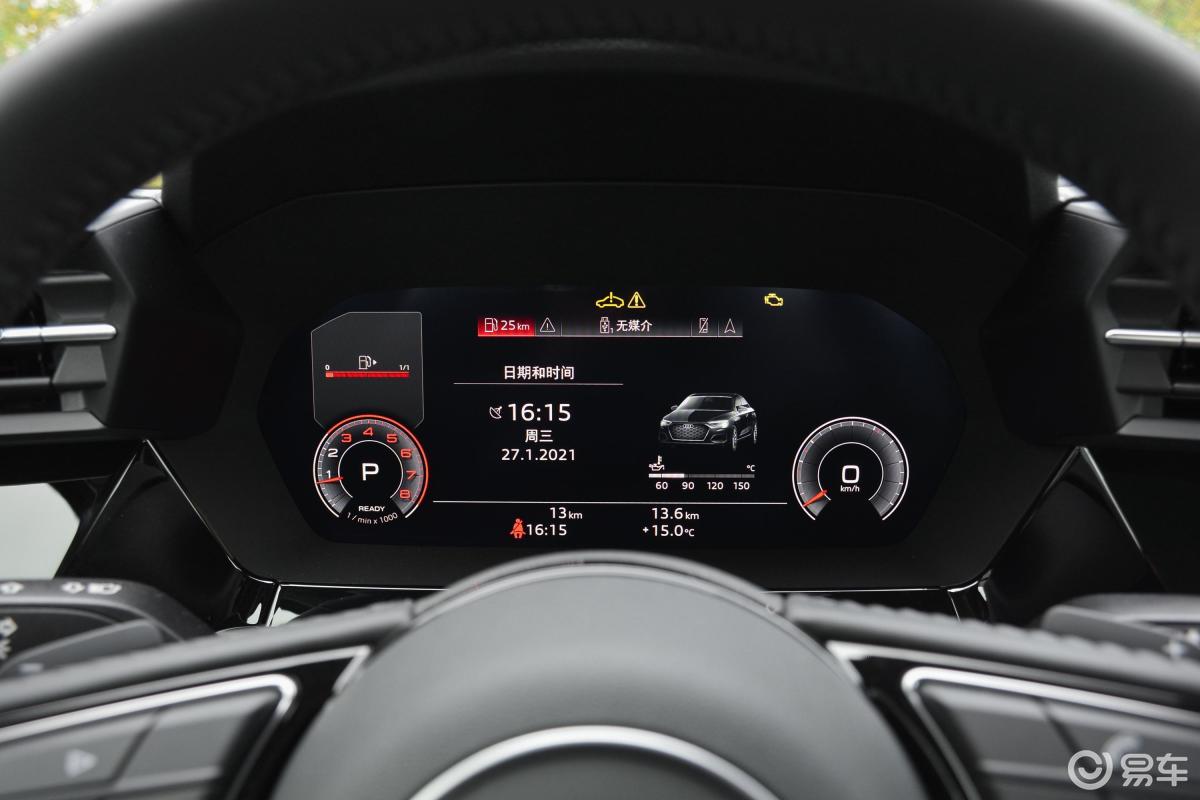 【奥迪a32021款a3l limousine 35 tfsi 豪华致雅型仪表盘汽车图片