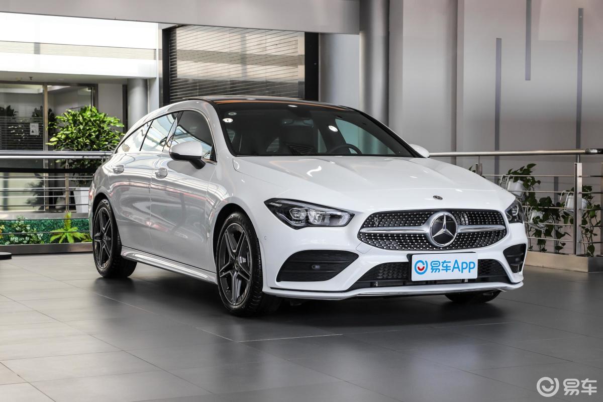 【奔驰cla级2021款cla 200 五门猎跑车侧前45度车头向右水平汽车图片