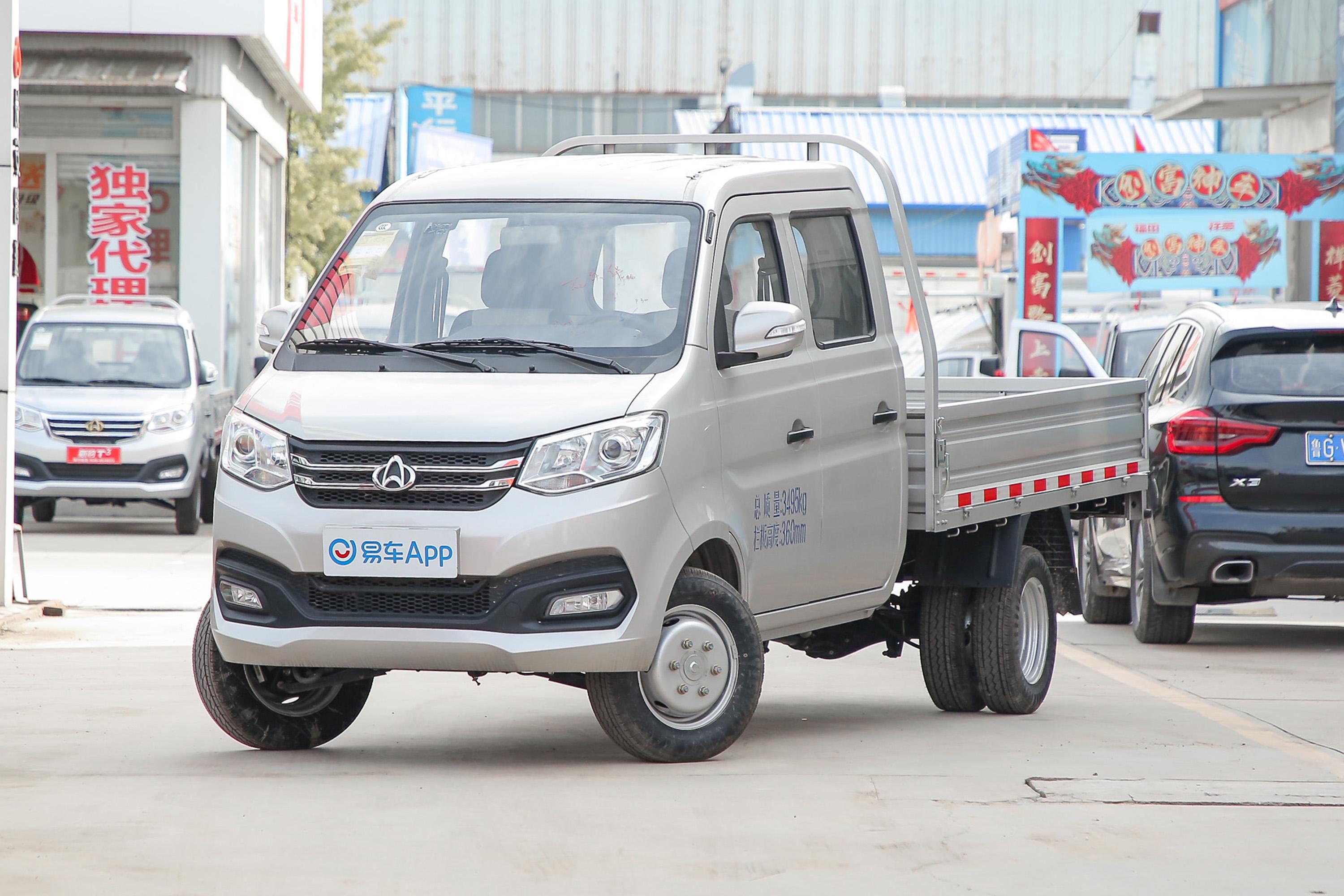 2021款跨越王x1渝安12l91马力3400轴距双排载货汽车双后轮国Ⅵ