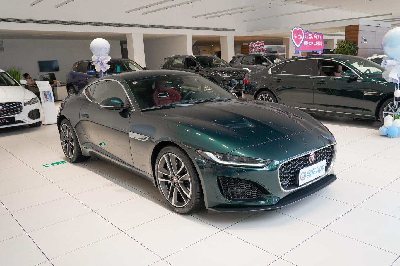 捷豹f-typep300 硬顶版侧前45度车头向右水平