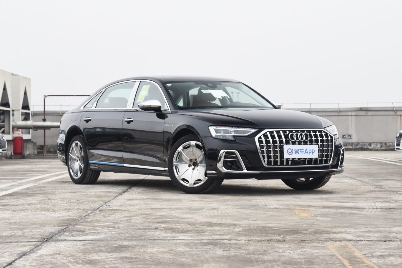 奥迪a8a8l horch创始人版 55 tfsi 传奇型侧前45度车头向右水平