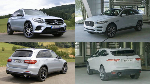 全新捷豹f-pace对奔驰glc