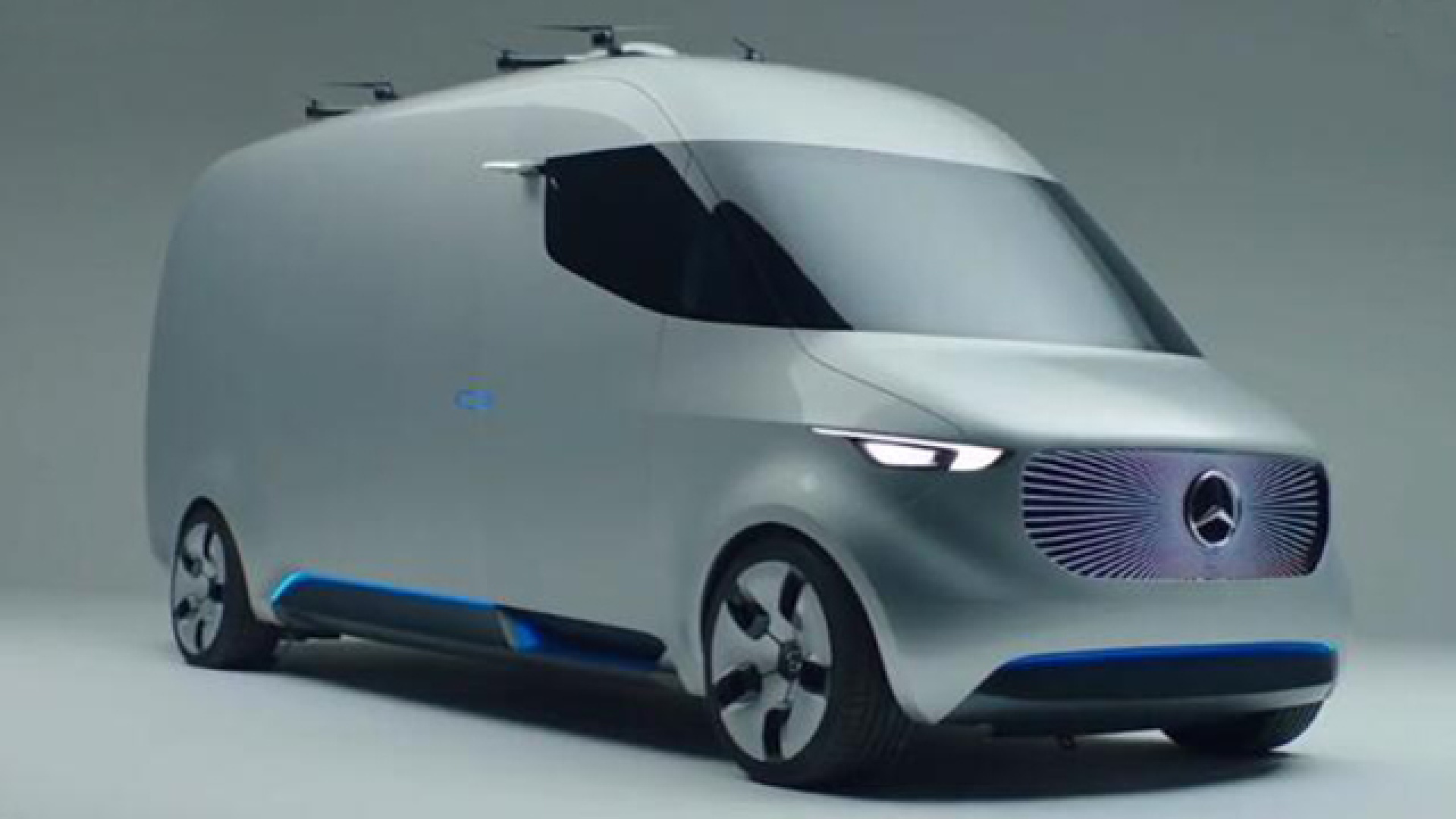 无人机送快递 改变货运生态的奔驰vision van概念车