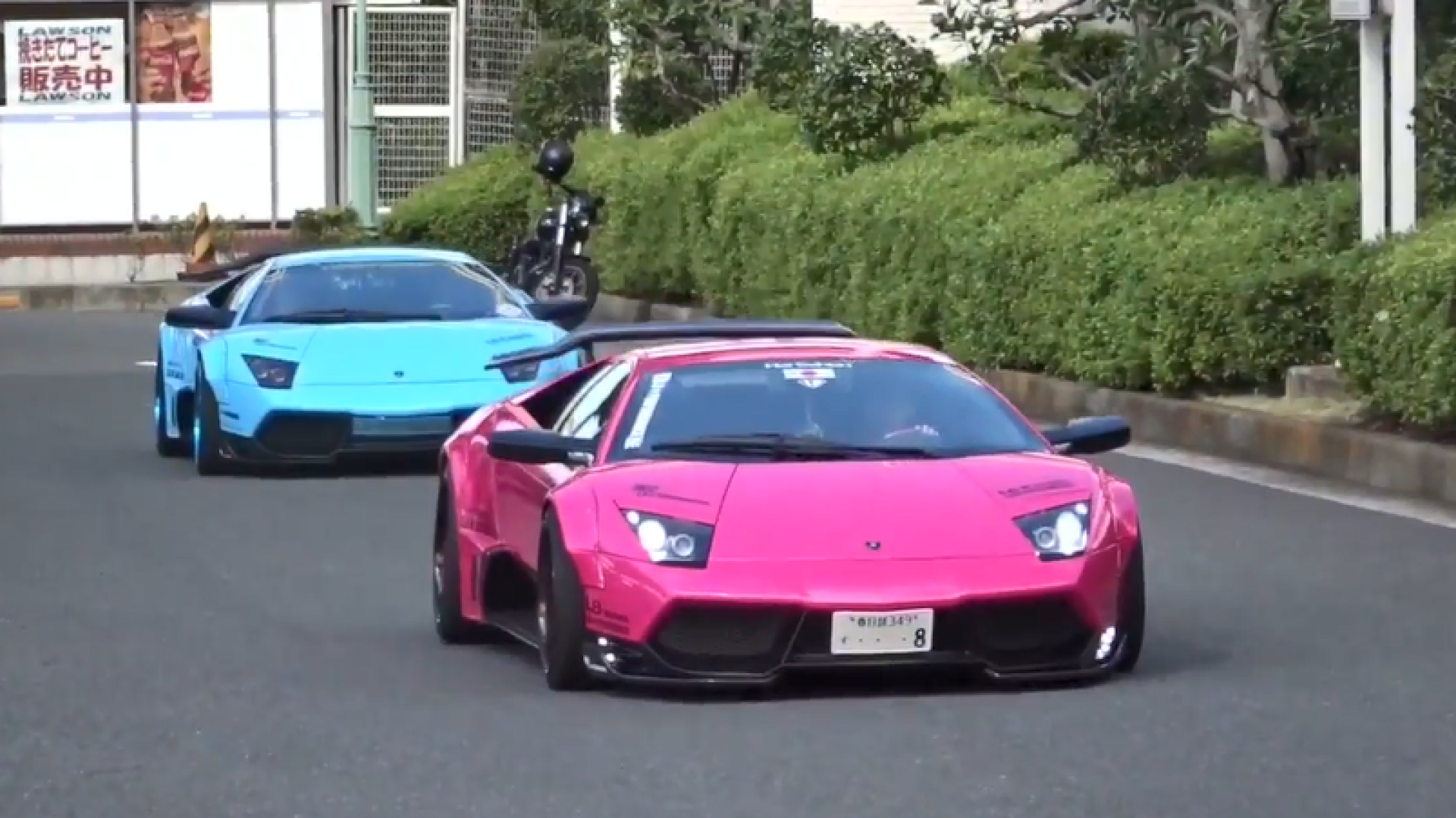 豪车炸街 奔驰巴博斯g63 兰博基尼等跑车街头暴走