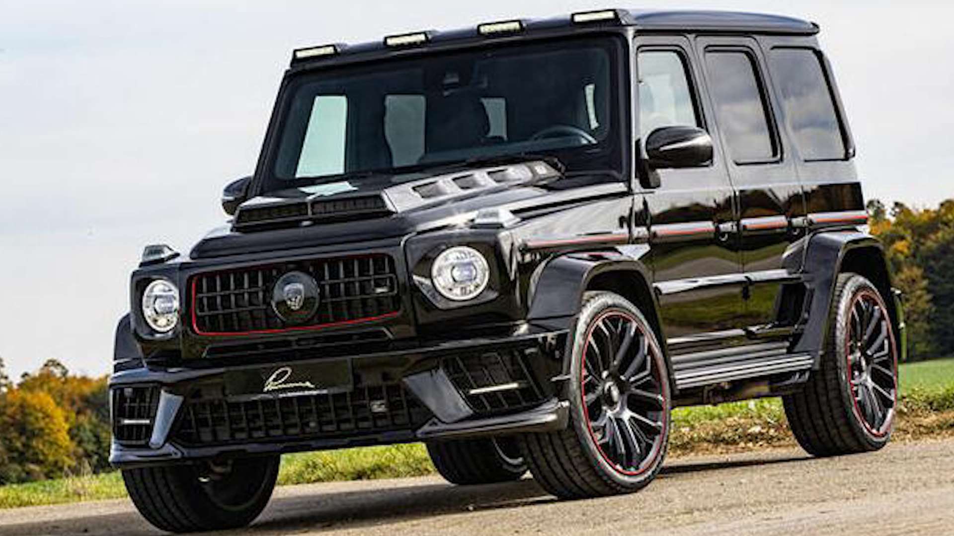 奔驰amg g63改装版车型海外曝光 增加大量碳纤维套件