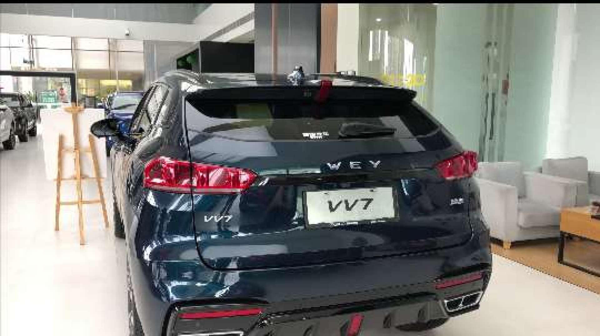每周探店:wey vv7车尾直拍,硬派霸气之风十分讨喜