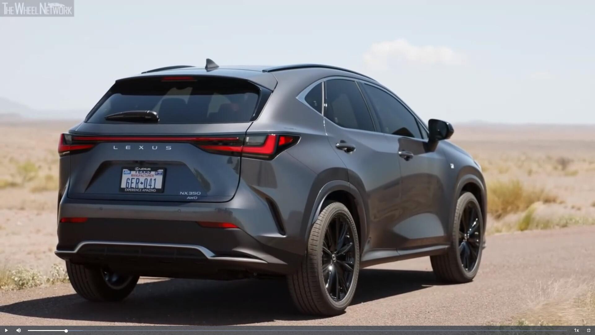 2022雷克萨斯nx 350 灰色版,外形内饰细节试驾上路展示